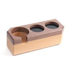 58mm 호두나무 받침대 바리스타 우드 느티나무